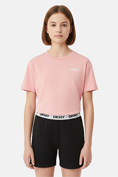 Dkny Kids Girl 2Pcs Short Sleeve T-Shirt And Shorts Set, Multicolor