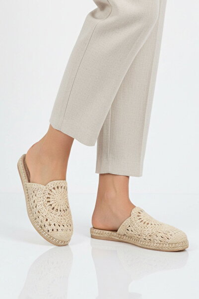 AYAKMOD Bej din material subțire ușor Talpă subțire pentru femei Daily T papu...