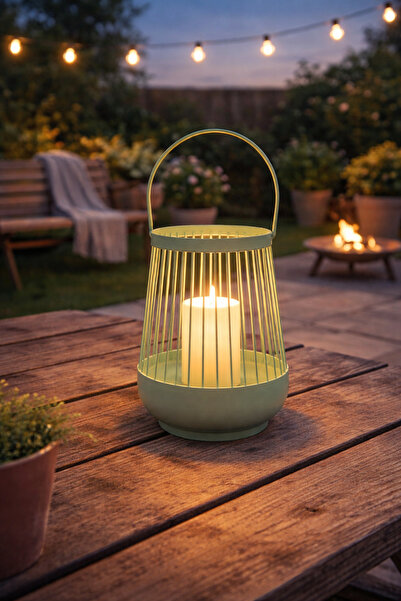 Binbirreyon Çelik Tealight Mumluk Şamdan Mum Taşıyıcı 16cm Renkli Taşıma Sapl...