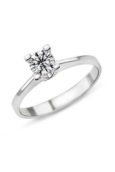 Harem Altın 0.53 Karat G Renk HRD Sertifikalı Pırlanta Tektaş Yüzük PR174