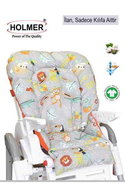 Holmer Mama Sandalyesi Minderi & Kılıfı / Leke Tutmaz / Doğal / Max-T / Su ye...