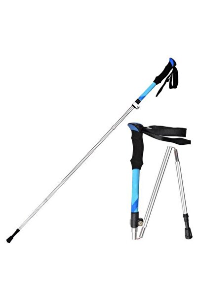zola Μπαστούνι πεζοπορίας, ρυθμιζόμενο μήκος 107-127 cm, αλουμίνιο, μπλε