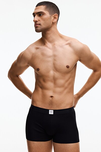 H&M 3'lü Ribanalı Kısa Boxer Şort