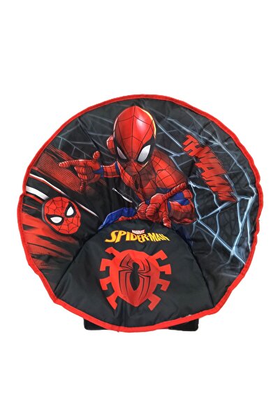 Marvel كرسي سبايدرمان للأطفال على شكل قمر - كرسي قابل للطي مبطن على شكل صحن ل...