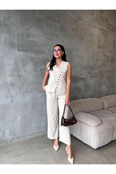 Göker Life Buttoned Vest Set Tak