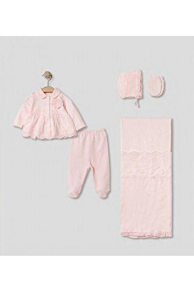 Pugi Baby Hospital Discharge Set Blanket , Including Hat, Gloves, Cotton Baby...