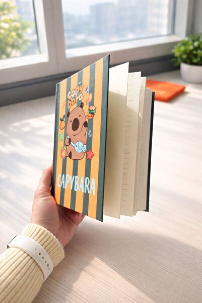 4nio cu model Caiet cu copertă rigidă cu dungi