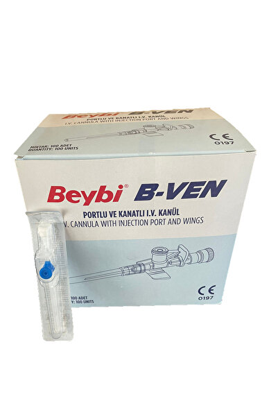 Beybi Intraket Branül Mavi (22G-25mm)100 Adet