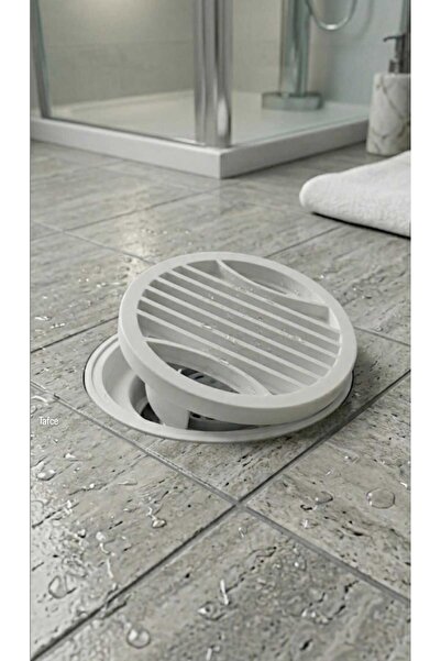 tafce Balkon, Teras ve Banyo İçin Beyaz Modern Yer Süzgeci Kapağı - Yer Süzge...