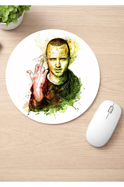 Eylül Design Breaking Bad Printed Round Non-Slip Mousepad Ergonomic Mouse Pad