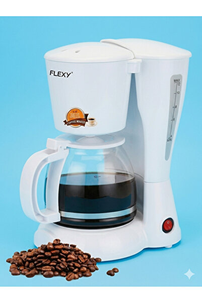 flexy : 1.2L Premium Coffee Maker with 900W Power, Anti-Drip & Auto-Warming F...