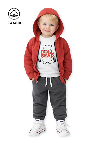 HK HOPKİDS Dečački set od 3 komada, jednobojni Osnovni Sezonsko Gornji i donj...