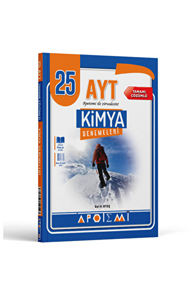 Apotemi Yayınları YKS AYT Kimya 25'li Deneme Tamamı Çözümlü 2026