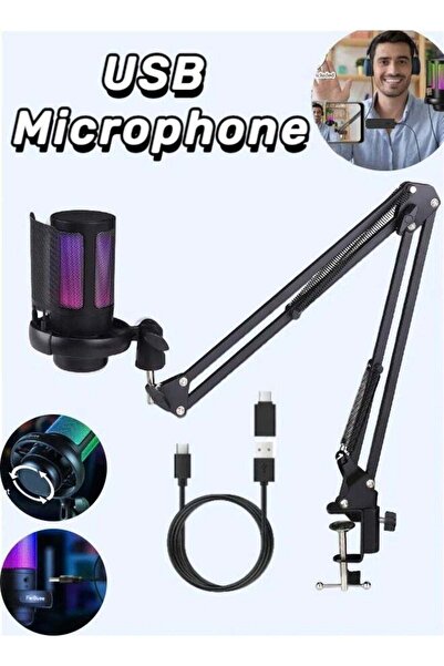 Generic Gaming Microphone, USB PC Microphone for Streaming, Podcasting, Recor...