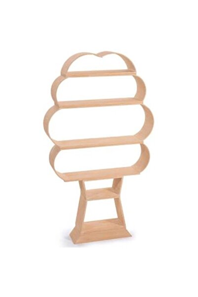 Afi Raft din lemn pentru magazin/evenimente - 6 rafturi