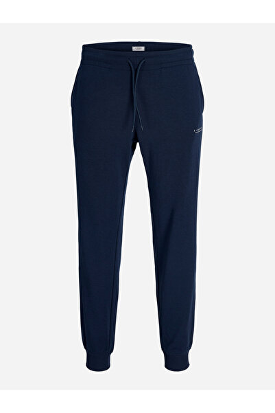 Jack & Jones Navy Blue Drawstring Waist Cuffed Joggers
