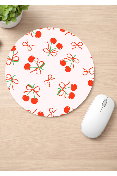 Eylül Design لوحة ماوس مستديرة مضادة للانزلاق من كيريز مطبوع، لوحة ماوس مريحة