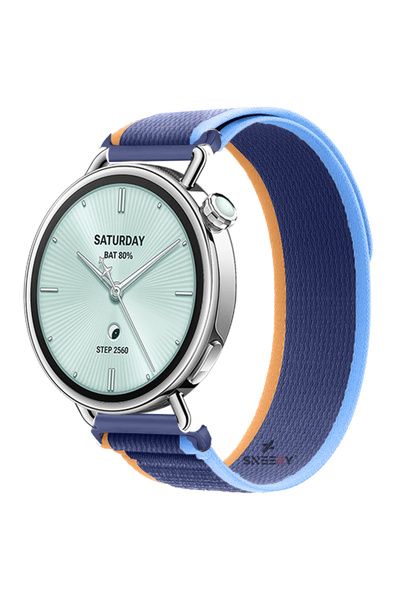 Sneezy Mi Watch S4 41mm Compatible Trail Loop Velcro Soft Fabric Stylish Strap