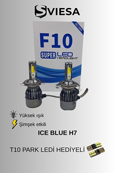 Sviesa H7 Ice Blue Led (BUZ MAVİSİ) Xenon Şimşek Etkili Far Ampül