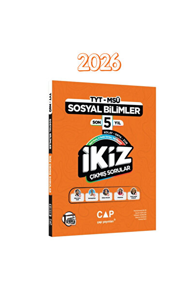 Çap Yayınları 2026 TYT MSÜ Sosyal Bilimler Ders Platosu Son 5 Yıl İkiz Çıkmış...