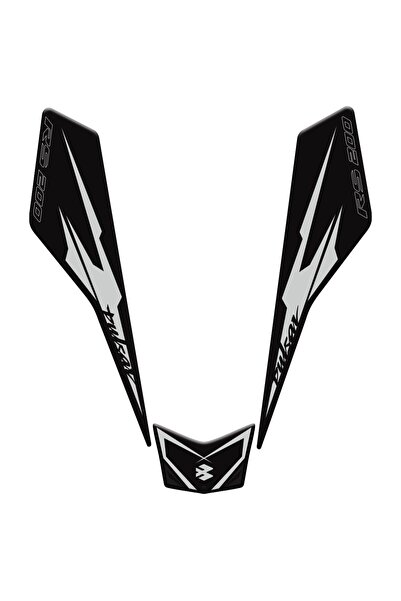 Redline Grafik Bajaj Pulsar RS 200 New Design Siyah Gri Kuyruk Pad