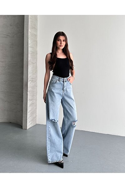 MARLİX Baggy Loose Fit Jeans with Pockets