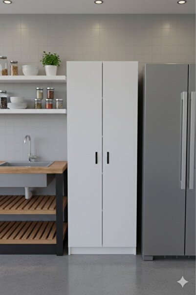 KZY Mobilya Mocha 3 Erzak,Kiler,Mutfak Dolabı Çok Amaçlı Dolap