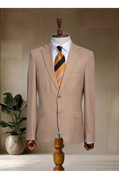 Sergio Ferraro Mink Italian S Slim Fit Classic Men's Blazer Jacket