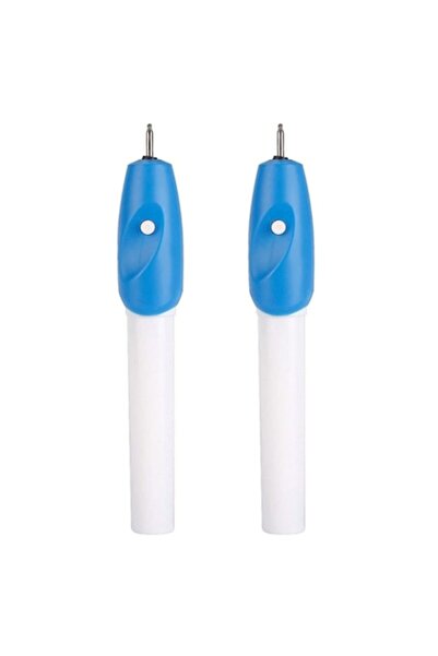 OEM Set of 2 Engraving Pens, ABS, White/Blue
