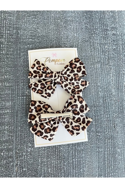 pempem bandana Set de 2 pentru fete, mărime mare cu model basic Cataramă cu fundă
