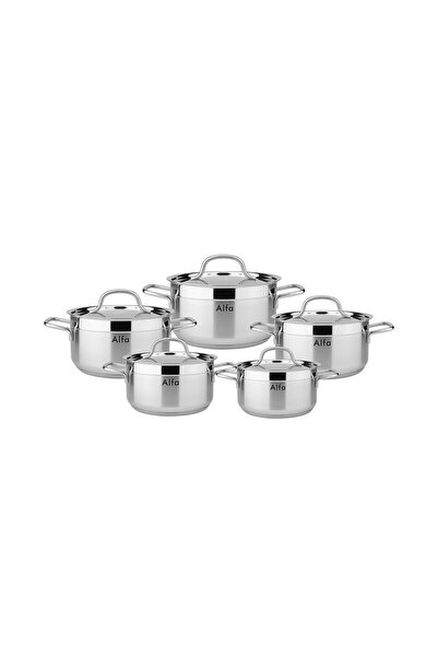 Astra 10-piece Turkish stainless steel set ALFA ORIGINAL