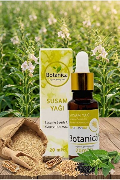 botanica زيت السمسم النقي 100% المعصور على البارد 20 مل - سلسلة العناية الأيو...