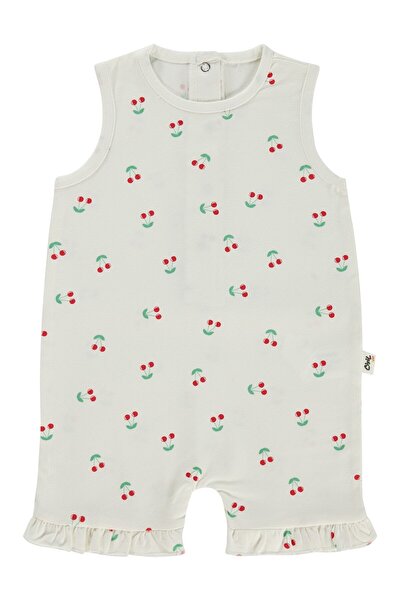 Civil Baby بدلة أطفال مطبوعة بنقش الكرز من 6-18 شهر - إكرو من 9-12 شهر