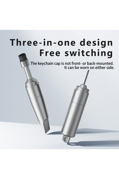 LivX 3-in-1 Keychain Set Sim Card Needle Removal Brush Mini Opening Tool Otgbr