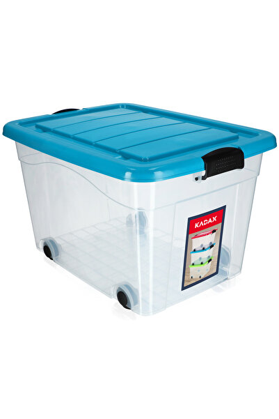KADAX Toy Container Large Box Crate on Wheels Plastic Large 60L