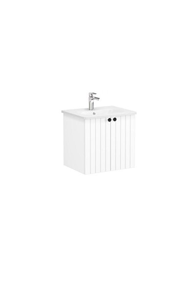 VitrA Root Groove Kapaklı Lavabo Dolabı 60 cm Mat Beyaz 69268