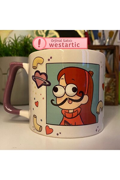 Saatistan Gravity Falls Mabel Temalı Renkli ve Eğlenceli Kupa