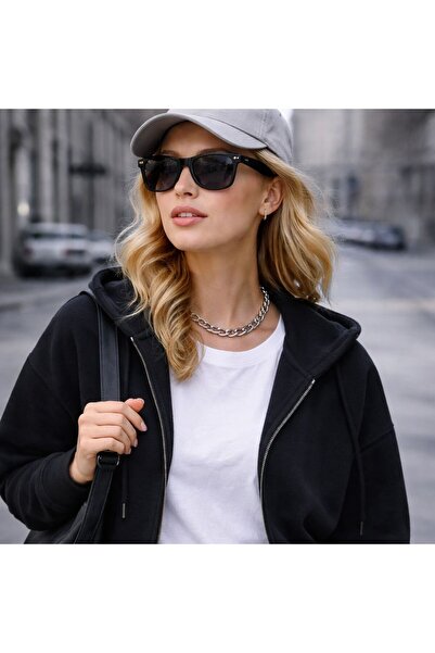 mirvia Unisex Black Rectangular Sunglasses Gradient Glass Modern Stylish Desi...