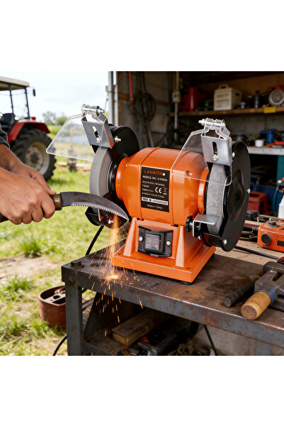 Lawazim 5inch 150W Bench Grinder 2800RPM Electric Grinding Tool for Sharpenin...