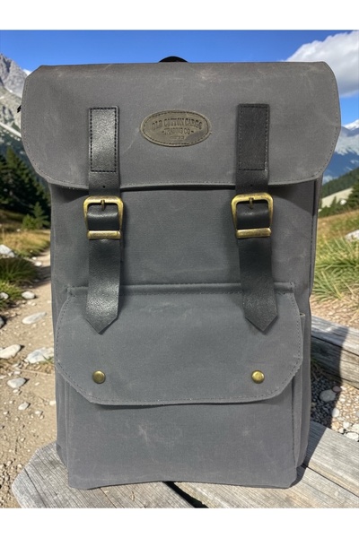 Old Cotton Vintage Canvas Waterproof Unisex Laptop Compartment School Travel ...