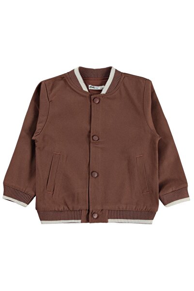 Civil Boys Koledž Sa rebrastim detaljima Jakna za 2-5 godina - Smeđa 3-4 godine
