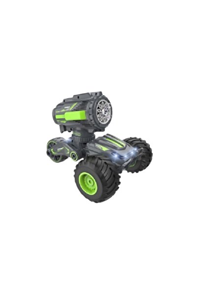 Noname Stunt Car with Rc, soap bubble launcher and lights, 3.7V battery, green