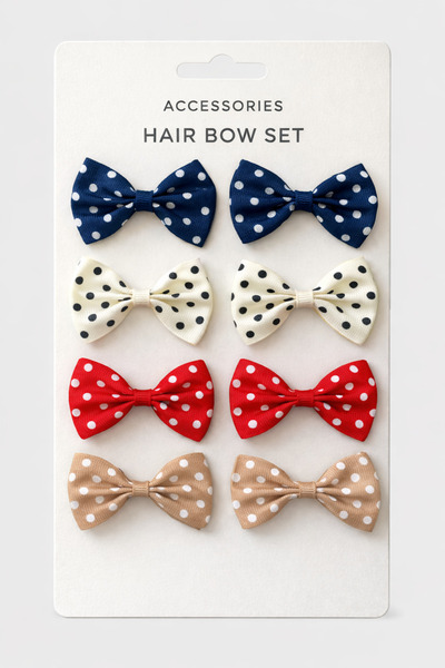 Laria Puanlı Renkli Bebek Çocuk 8'Li Pensli Toka