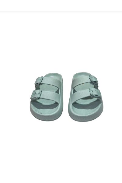 Akınal Bella Akınalbella Women's Double Buckle Summer Slippers E282.Z