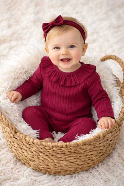 Mireya Kids 100% Cotton Corded Fabric Baby Set