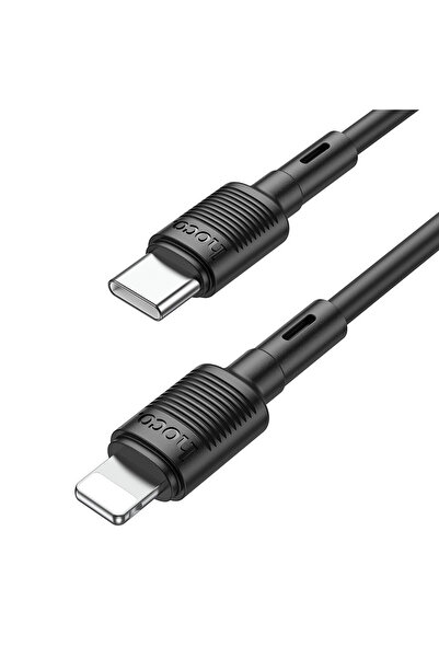 Hoco Cablu transfer date si incarcare X83 USB-C - tip Lightning PD20W 1m, Negru