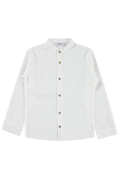 Pierre Cardin قميص هاكيم ياكا للأعمار 10-12 سنة - أبيض للأعمار 10-11 سنة