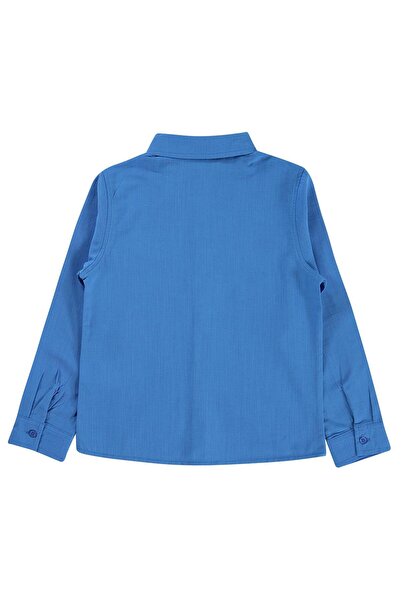 Civil Boys Basic Long Sleeve Shirt for Ages 10-13 - Blue for Ages 10-11