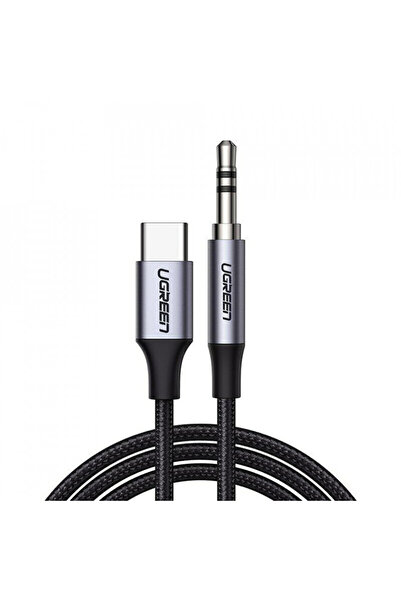 Ugreen Audio Adapter Cable (30633) Type-C to 3.5mm Jack, 1m - Deep Grey