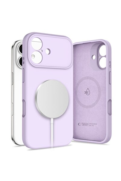 Tech-Protect Θήκη σιλικόνης MagSafe για iPhone 17, μωβ